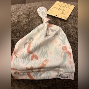 Brand new with tags copper pearl baby top knot hat
